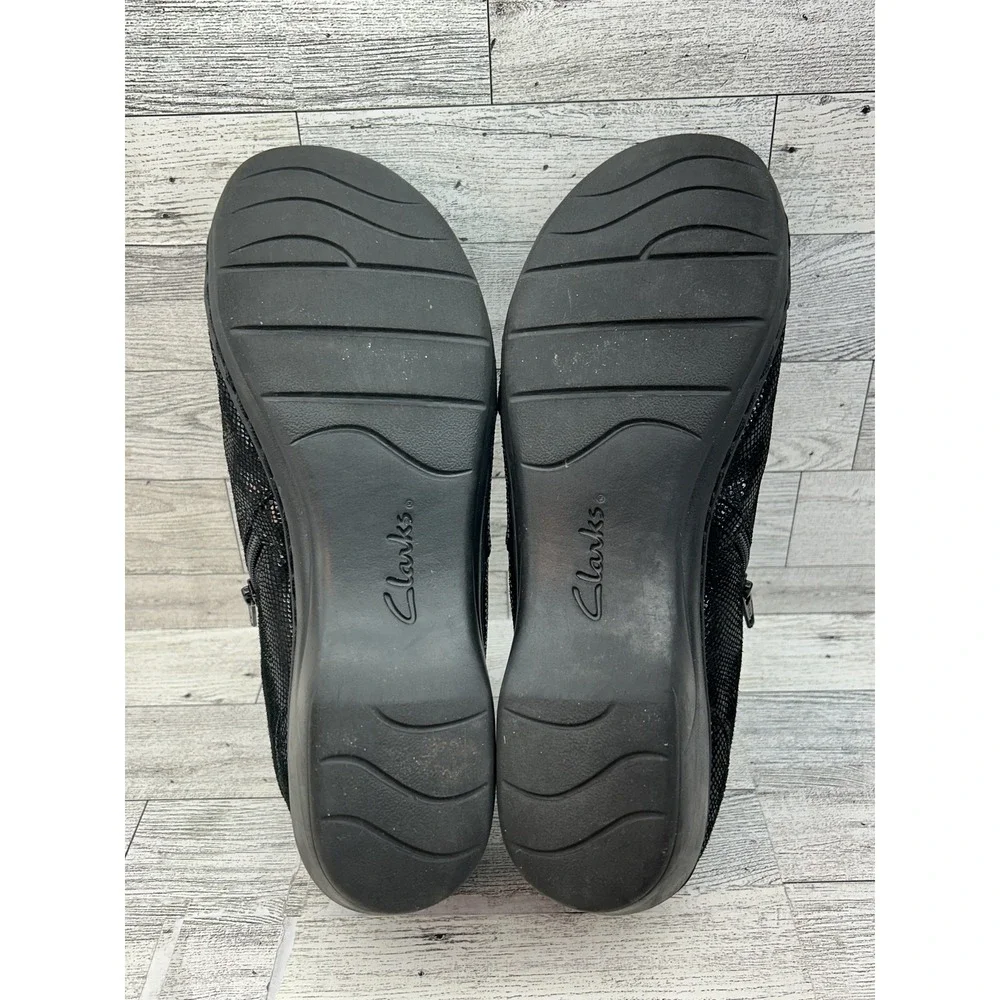 Clarks Shoes‎ Womens Size 11 Comfort Slip On Wedge Casual Soft Cushion 26113343